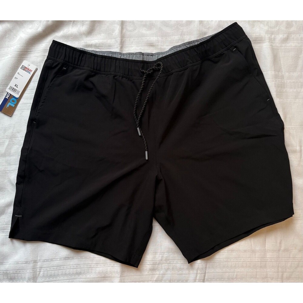 32 Degrees Cool Mens XL Black Swim Gym Shorts New With Tags
